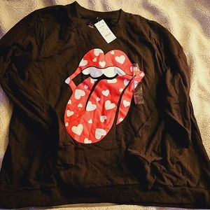 The Rolling Stones crew neck sweater NWT